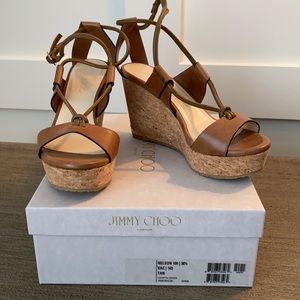 Jimmy Choo Tan Wedges